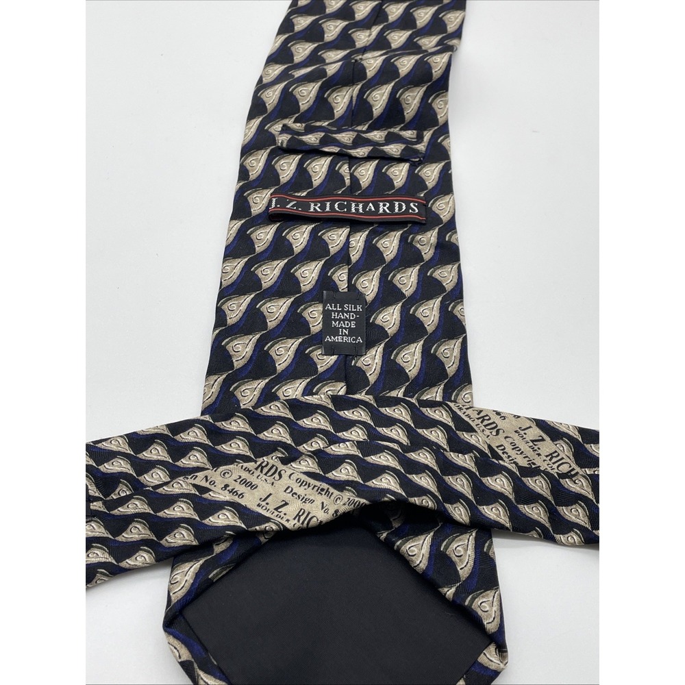 J.Z. Richards Hand Crafted Made In USA Multi-Color All Silk‎ Neck Tie - Picture 4 of 4